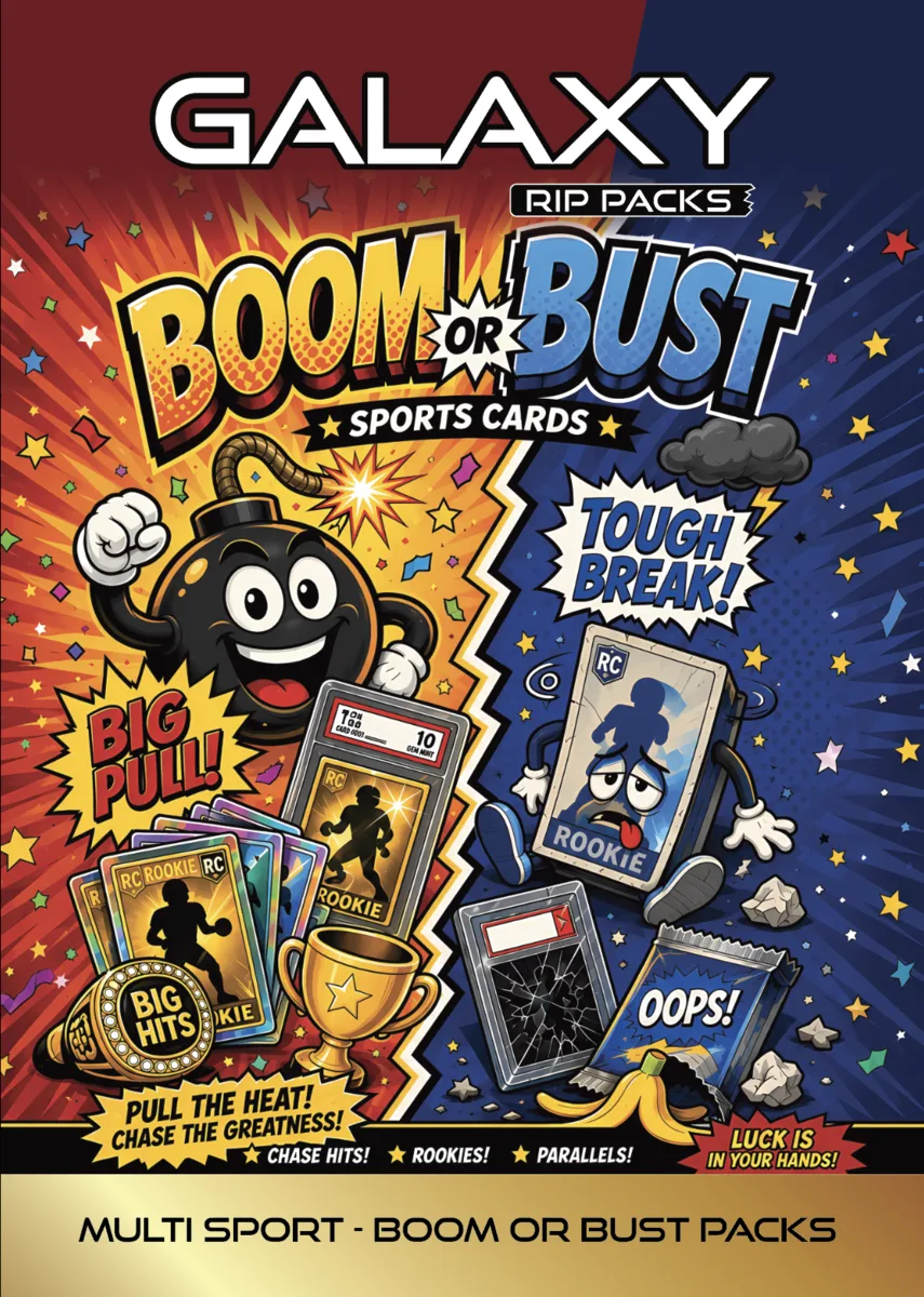 Galaxy Rip Packs Boom or Bust sports card repack product image